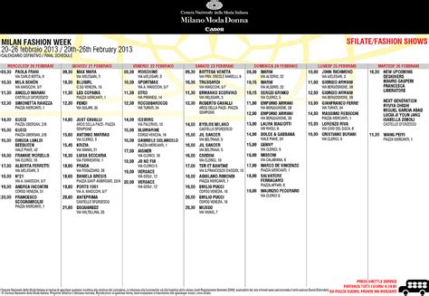 milan fashion week 2024 schedule